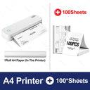 Inkless A4 Bluetooth Printer for Travel