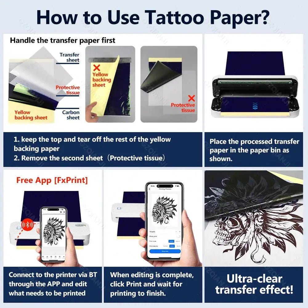 Inkless A4 Printer for On-the-Go Photos