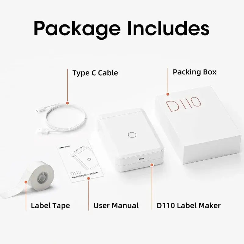 Inkless Label Printer for Mobile Use