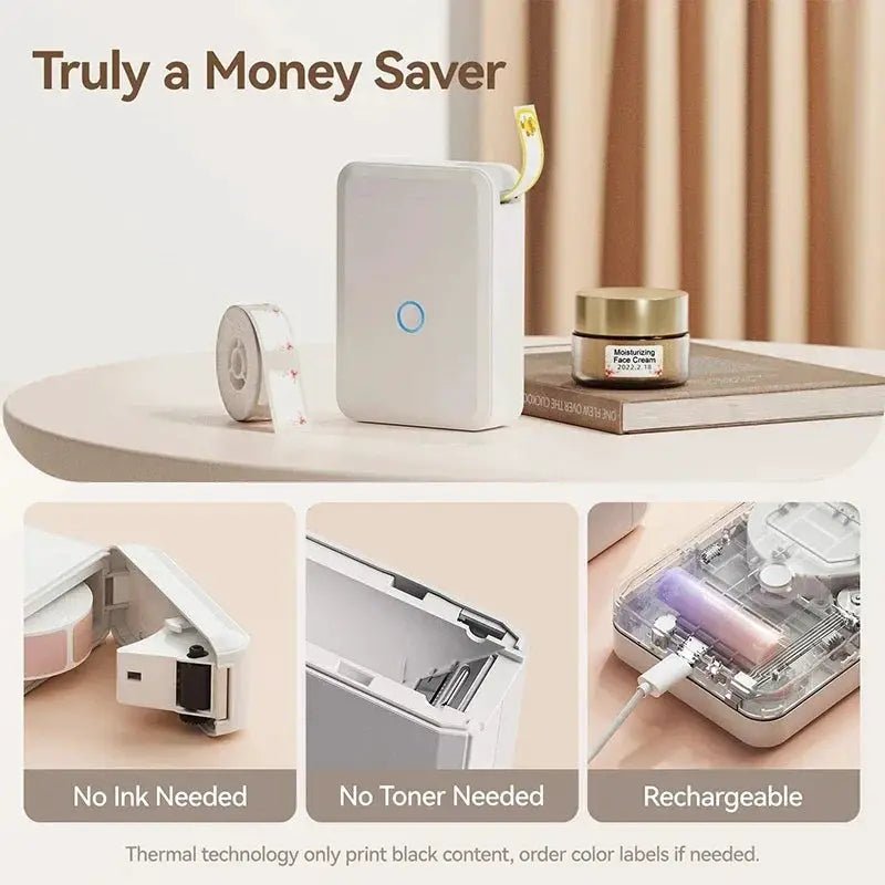 Inkless Label Printer for Mobile Use