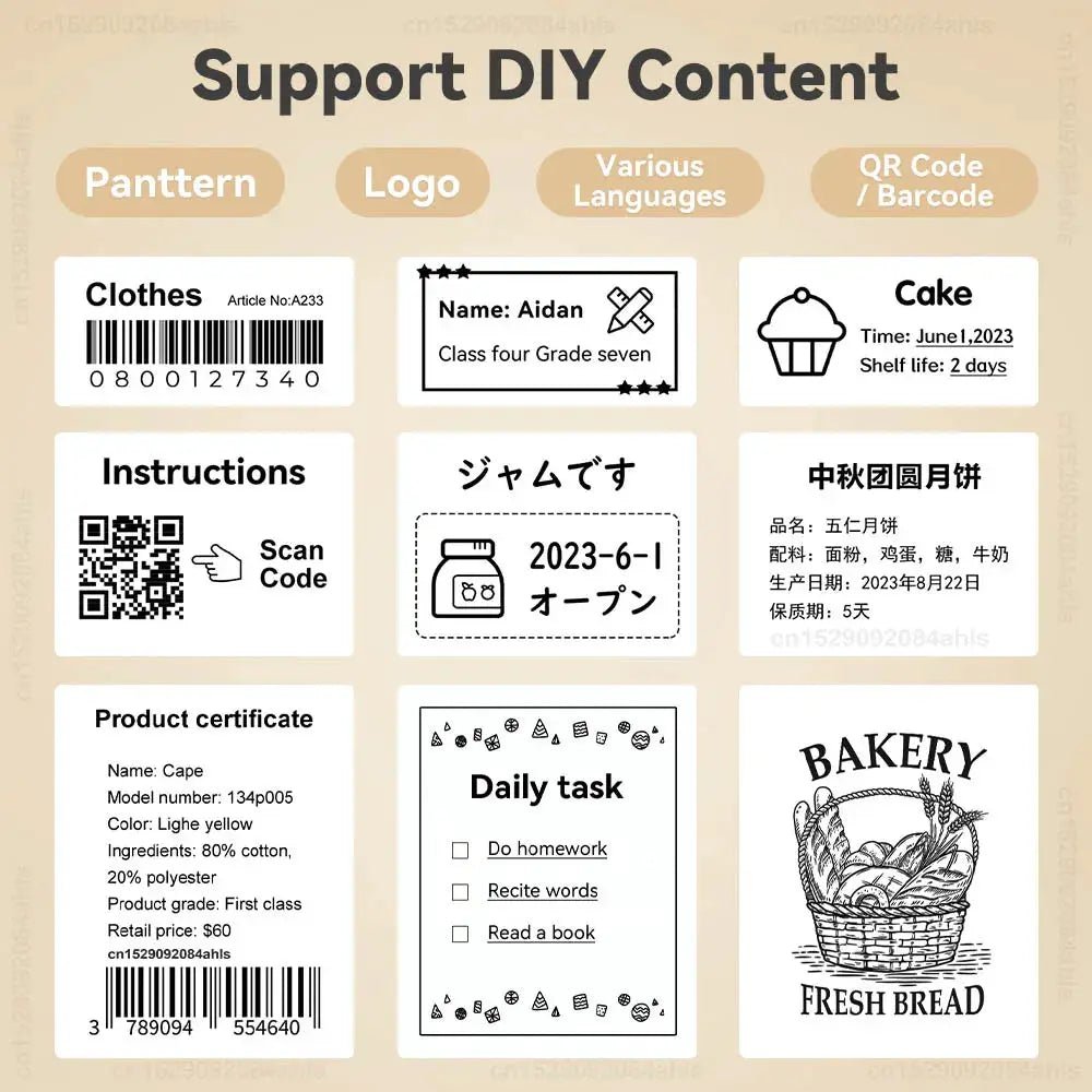 Inkless Label Printer for On the Go