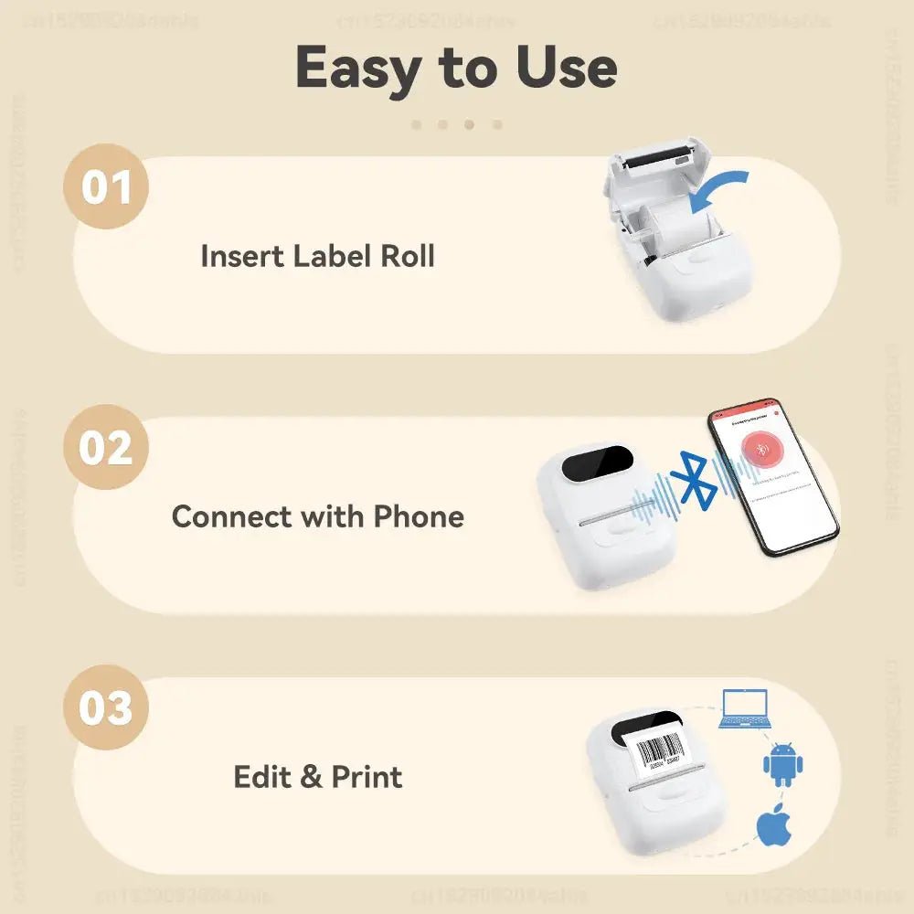 Inkless Label Printer for On the Go