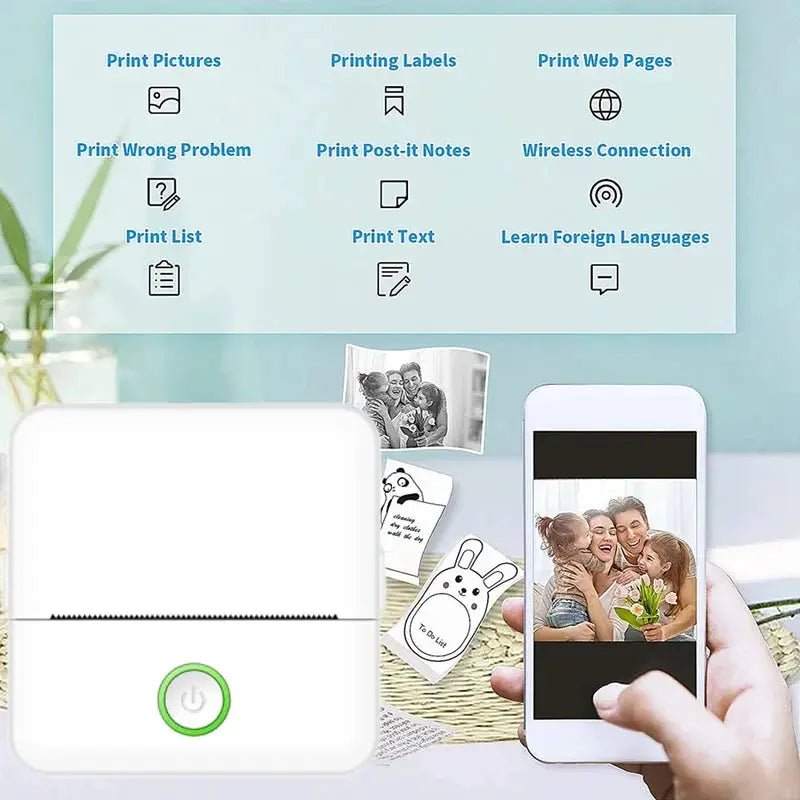 Inkless Photo Printer for Mobile Photos