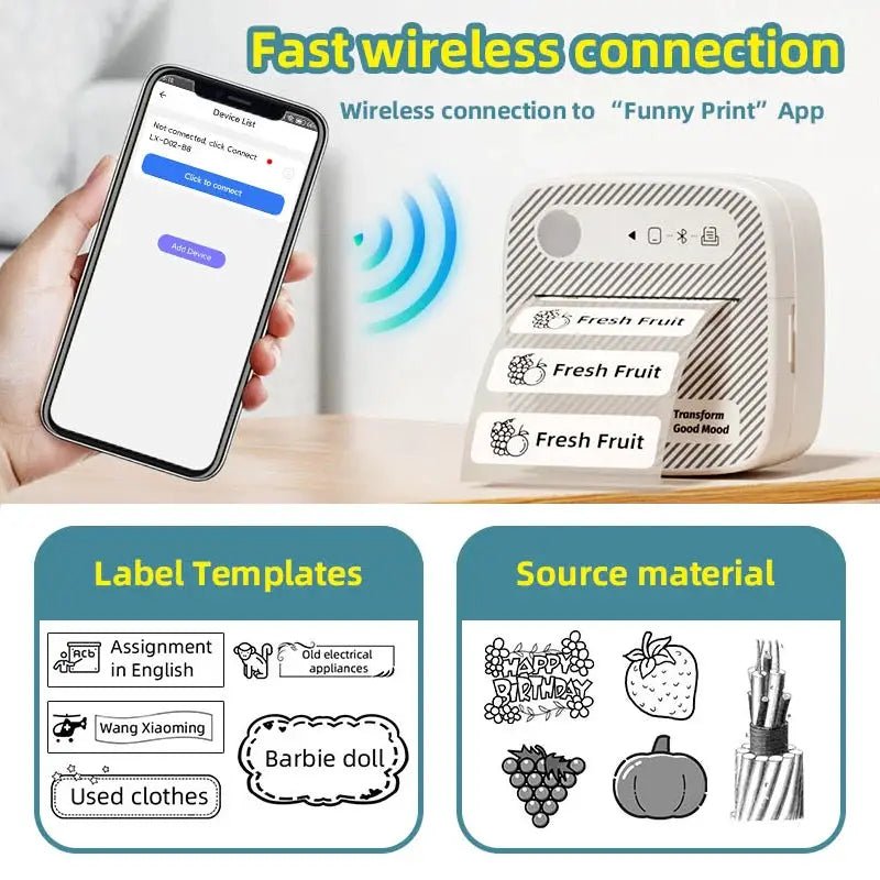Inkless Photo Printer On-The-Go Memos