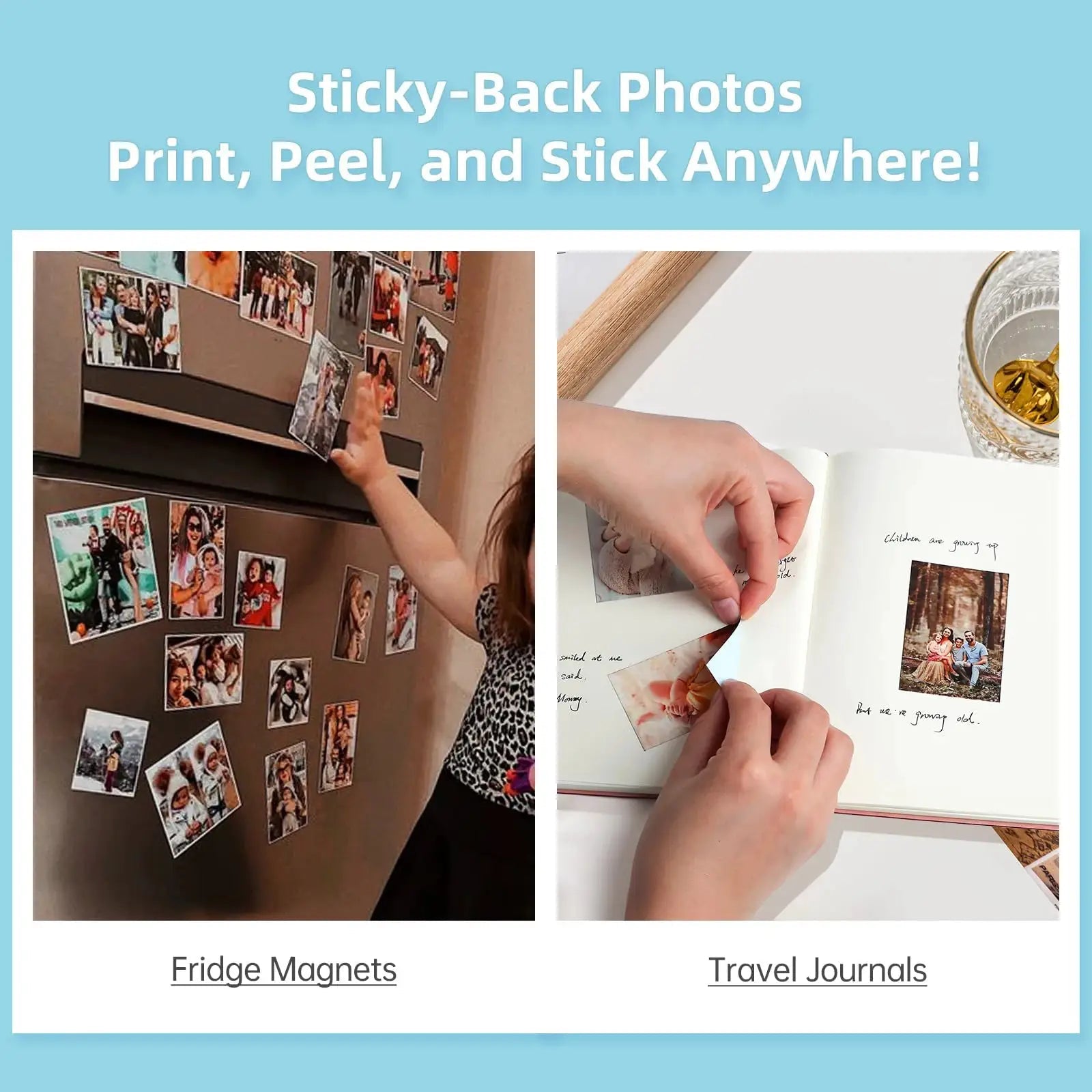 Inkless Pocket Photo Printer for Travel