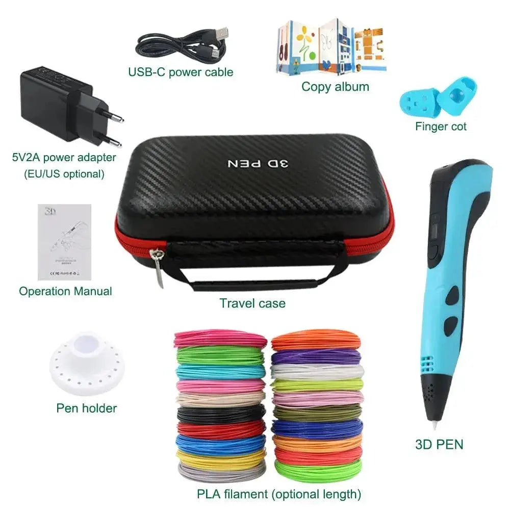 Innovative 3D Printing Pen For Kids With Safe LED Screen