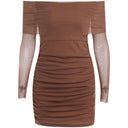 Instahot Mesh Long Sleeve Dress Chic Style for Trendsetters