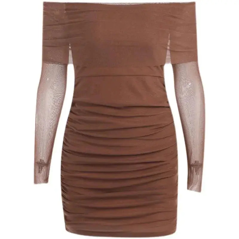 Instahot Mesh Long Sleeve Dress For Trendsetters Chic