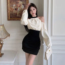 Flattering Patchwork Dress for Fall