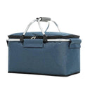 Insulated Folding Picnic Basket for Outdoor Activities