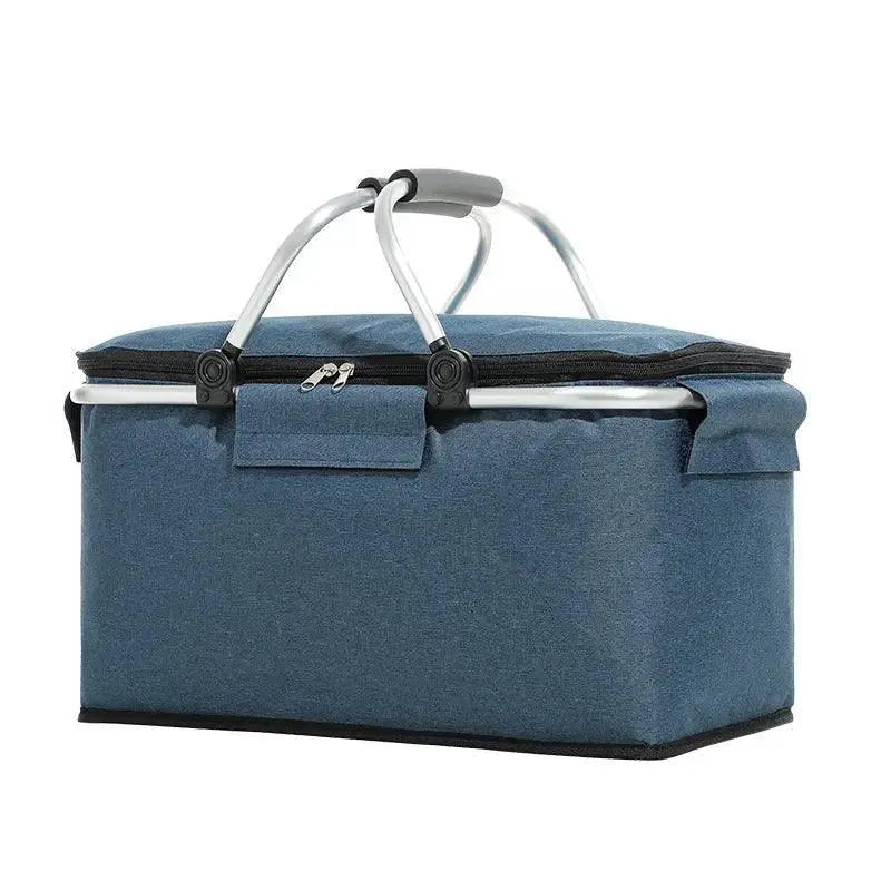 Insulated Folding Picnic Basket for Outdoor Activities