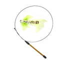 Interactive Cat Stick Toy with Feather Bird and Bell Fun