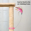 Interactive Cat Teaser Stick Collar Game & Feather Toys Fun
