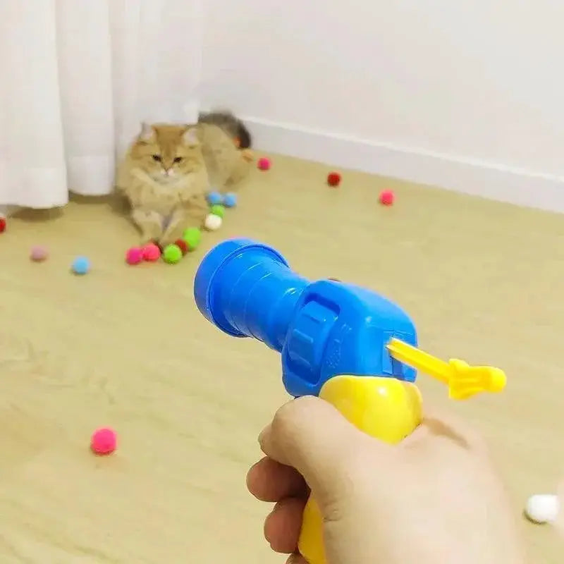 Interactive Cat Toy Set Plush Balls And Pompom Toys