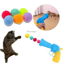 Interactive Cat Toy Set: Mini Pompoms and Plush Balls Fun