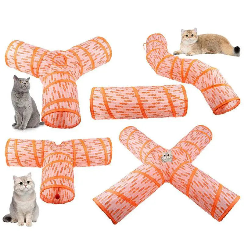 Interactive Cat Tunnel Toy For Engaging Pets And Fun