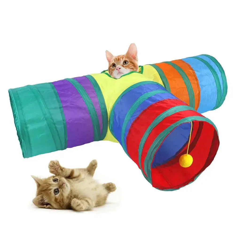 Interactive Cat Tunnel Toy For Engaging Pets And Fun