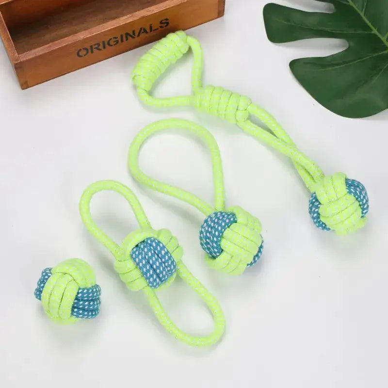 Interactive Cotton Rope Dog Toys For Dental Health Fun