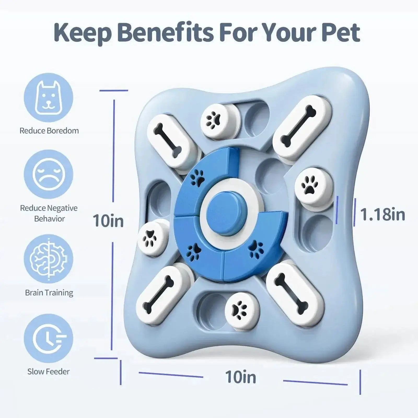 Interactive Dog Slow Feeder Toy For Healthy Eating Fun