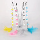 Interactive Feather Cat Teaser Stick For Fun Pet Exercise
