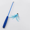Interactive Feather Cat Toy With Retractable Wand Options
