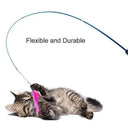 Interactive Feather Cat Toy With Retractable Wand Options