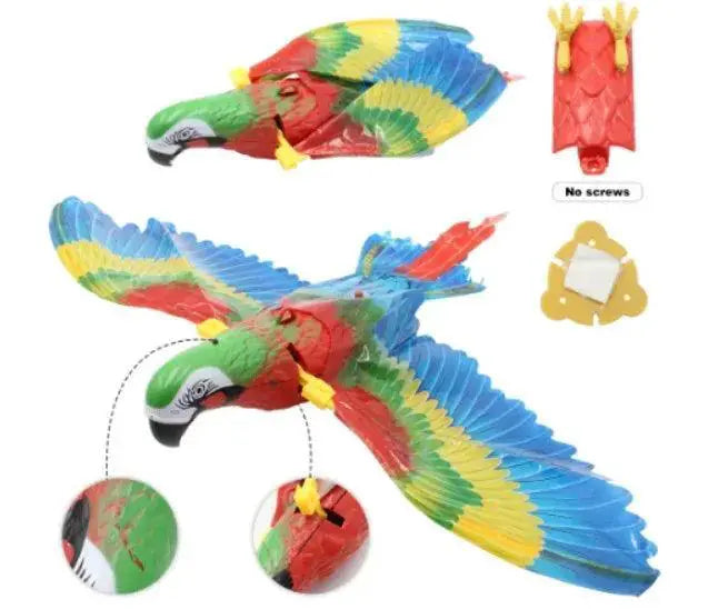 Interactive Hanging Eagle Cat Toy Teaser With Scratch Rope