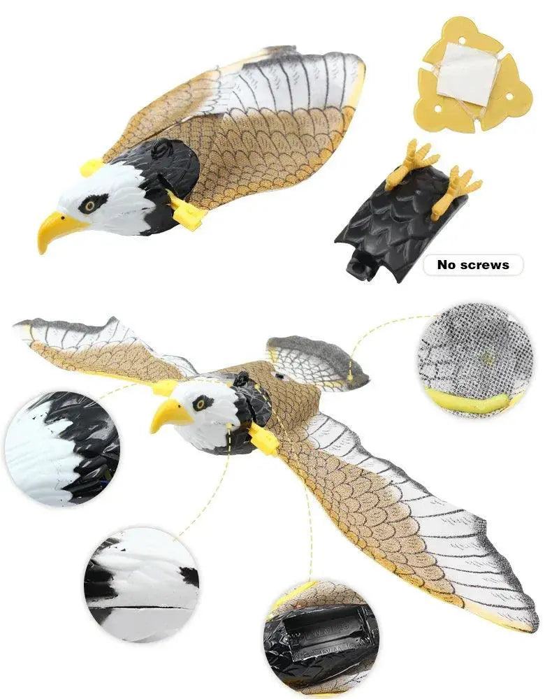 Interactive Hanging Eagle Cat Toy Teaser With Scratch Rope