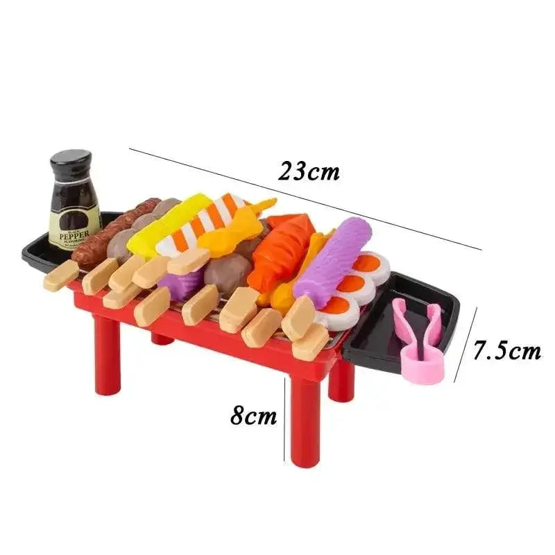 Interactive Kids BBQ Grill Play Set Ages 3 To 12 Fun