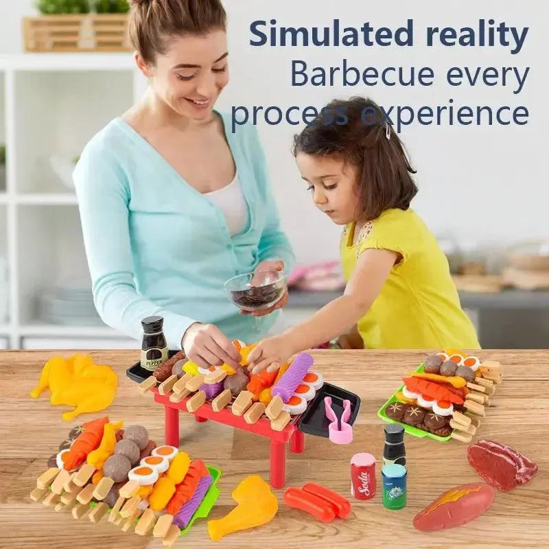 Interactive Kids BBQ Grill Play Set Ages 3 To 12 Fun