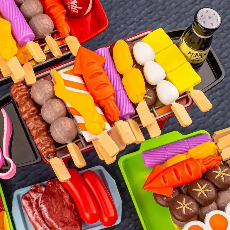 Interactive Kids BBQ Grill Play Set Ages 3 To 12 Fun