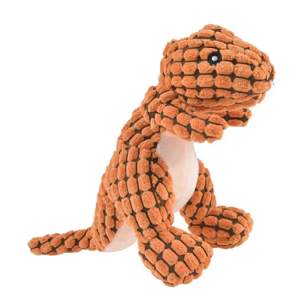 Interactive Plush Dinosaur Dog Chew Toys for Small Dogs