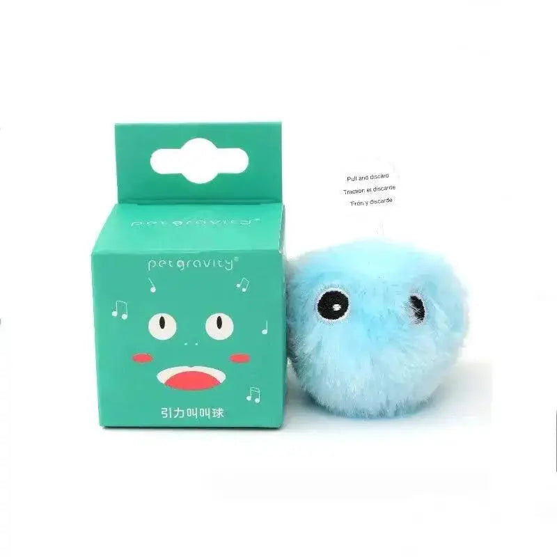 Interactive Smart Cat Toy Plush Electric Squeak Ball