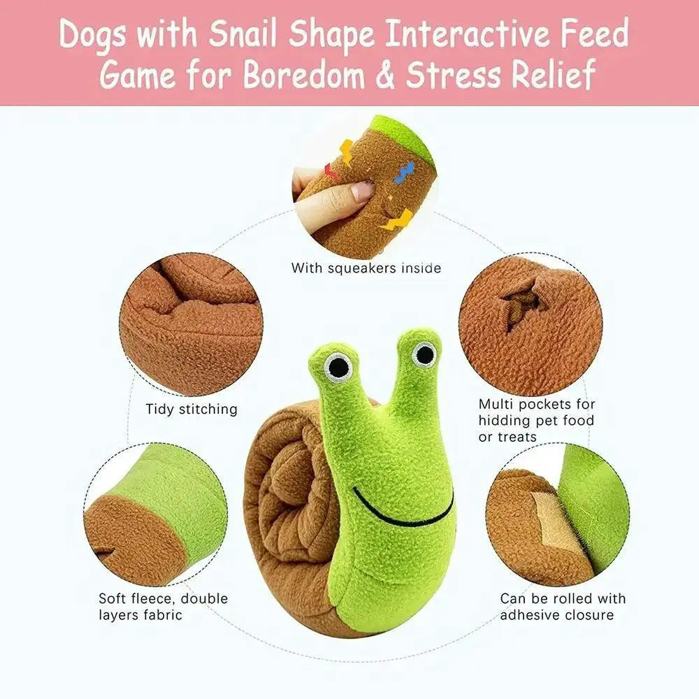 Interactive Snail Dog Toy For Engaging And Delighting Pets