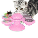 Interactive Windmill Cat Toy Puzzle Game with Whirligig Turntable