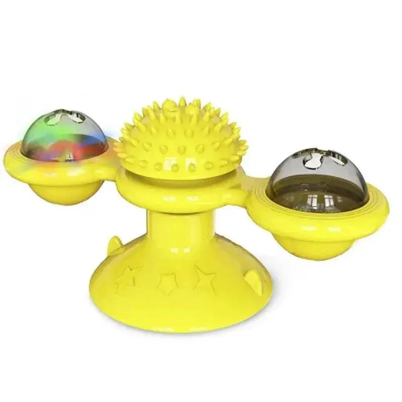 Windmill Cat Toy Puzzle Game With Whirligig Turntable