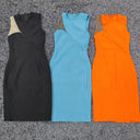 Internet Celebrity Mesh Sleeveless Dress Alluring Statement Piece