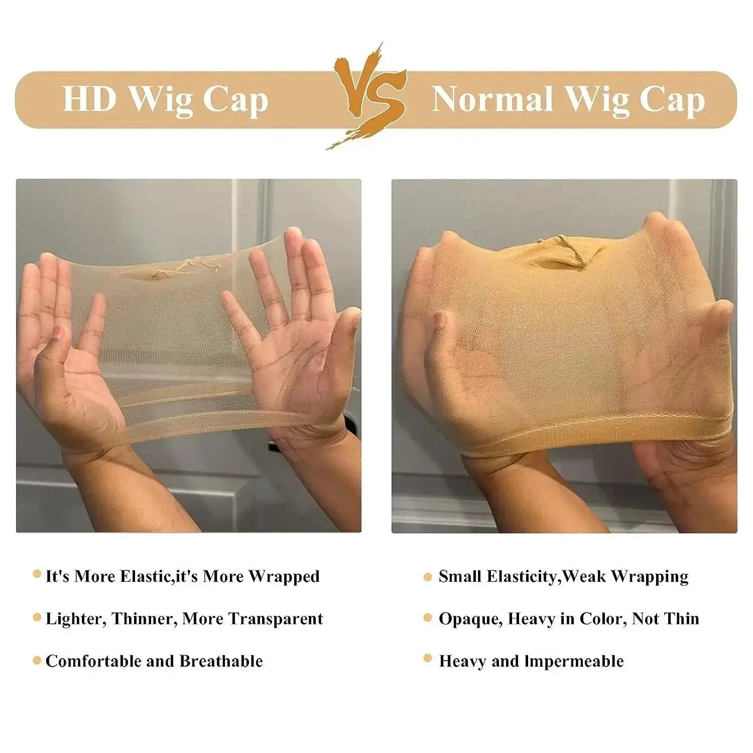 Invisible HD Wig Cap for Lace Front Wigs Comfort Quality