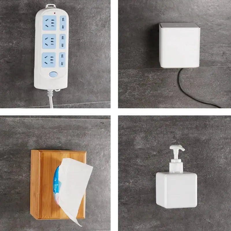 Invisible Snap Hook Wall Storage PVC Hooks For Home