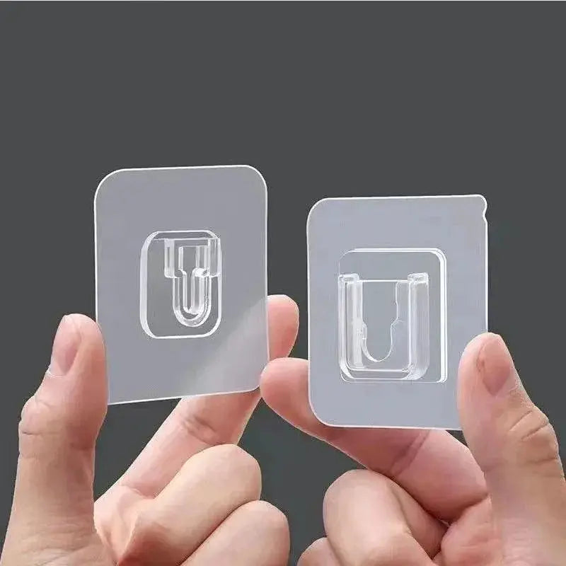 Invisible Snap Hook Wall Storage PVC Hooks For Home