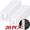 Invisible Snap Hook Wall Storage: Organize with PVC Hooks