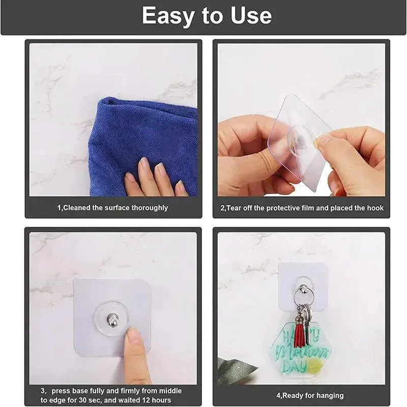 Invisible Traceless Wall Hooks For Easy Picture Hanging