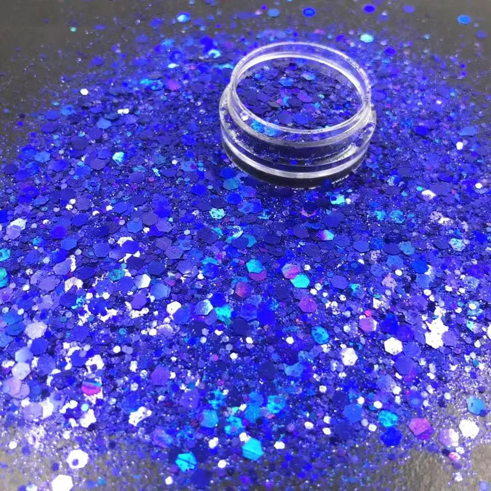 Iridescent Holographic Nail Glitter Sequins Sparkly Flakes