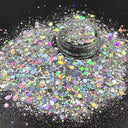 Iridescent Holographic Nail Glitter Sequins Sparkly Flakes