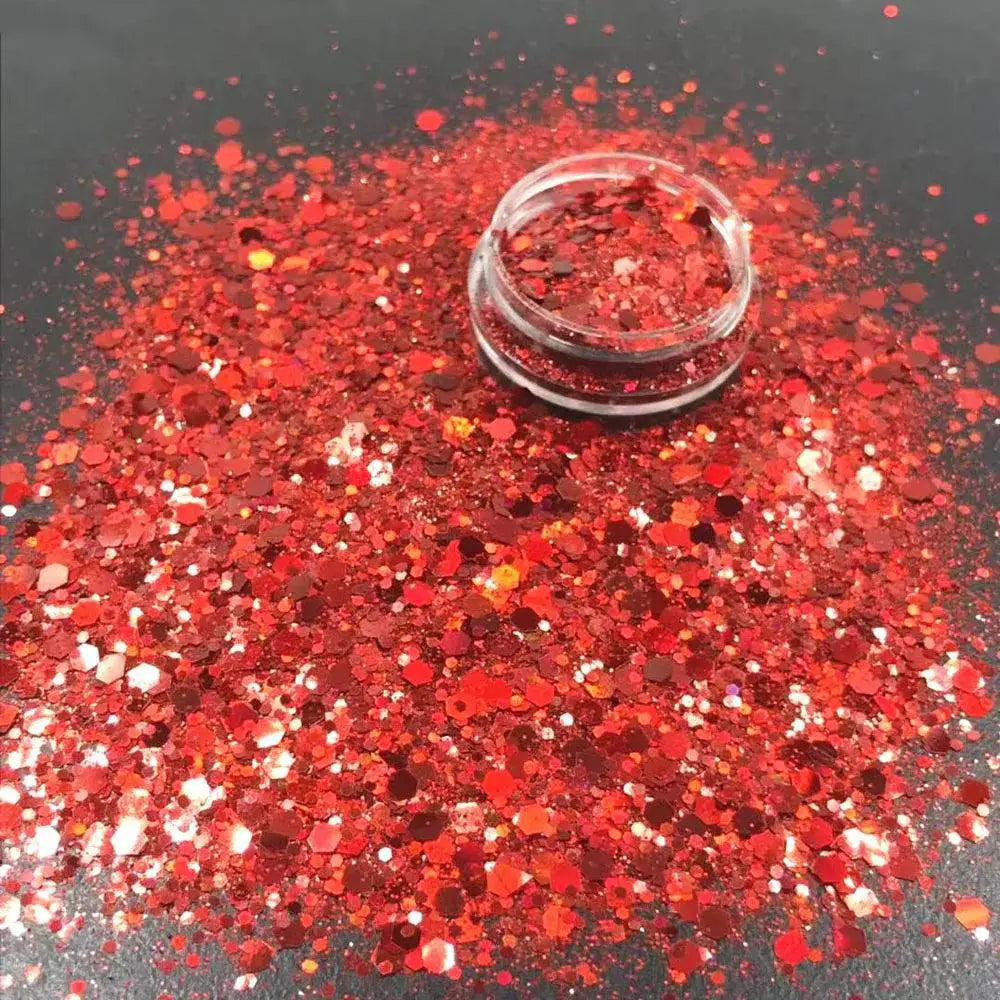 Iridescent Holographic Nail Glitter Sequins Sparkly Flakes