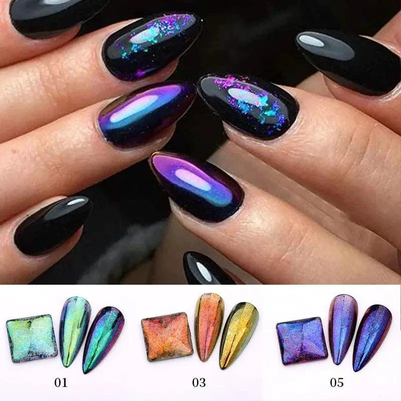 Iridescent Nail Flakes For Dazzling Manicures Today
