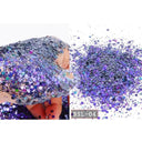 Iridescent Nail Flakes for Holographic Nail Art Glamour