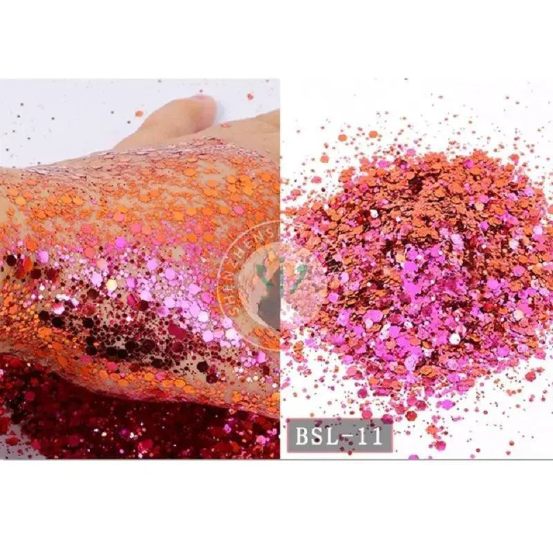 Iridescent Nail Flakes For Holographic Nail Art Glamour