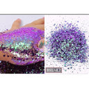 Iridescent Nail Flakes for Holographic Nail Art Glamour