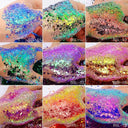 Iridescent Nail Flakes for Holographic Nail Art Glamour